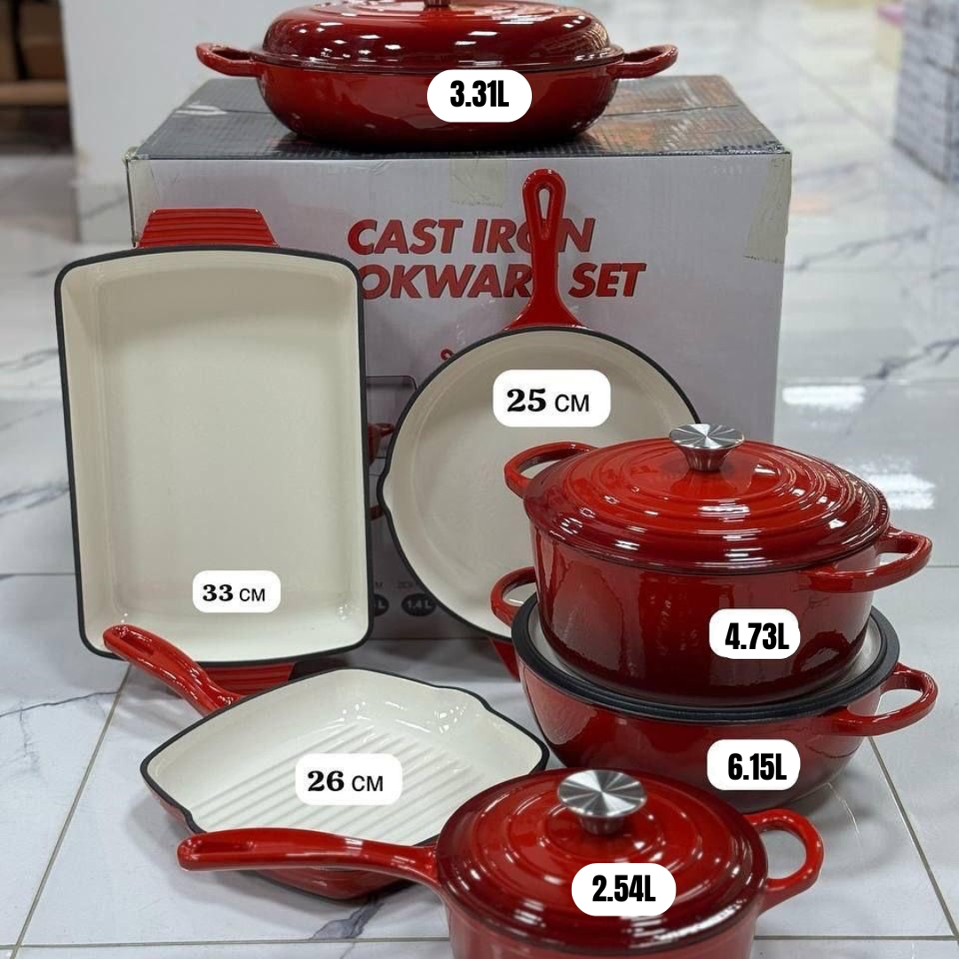 Enamel cast iron cookware SIZES