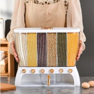 Acrylic Partitioned Cereal Dispenser