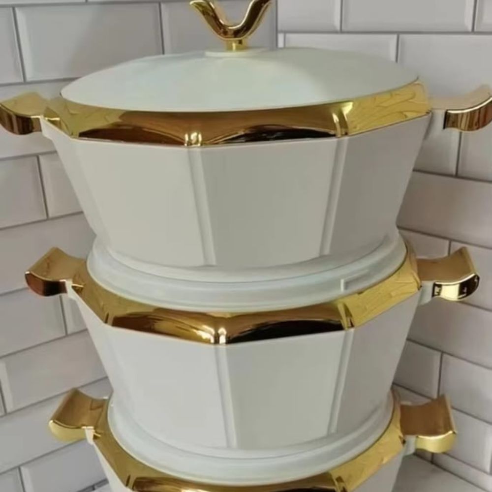 3-Piece Golden Touch Food Warmer Set