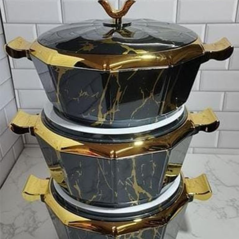 3-Piece Golden Touch Food Warmer Set