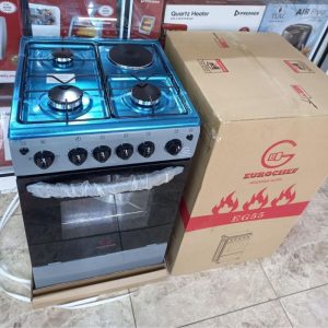 Eurochef Free Standing 3-Gas + 1-Electric Cooker with Electric Oven